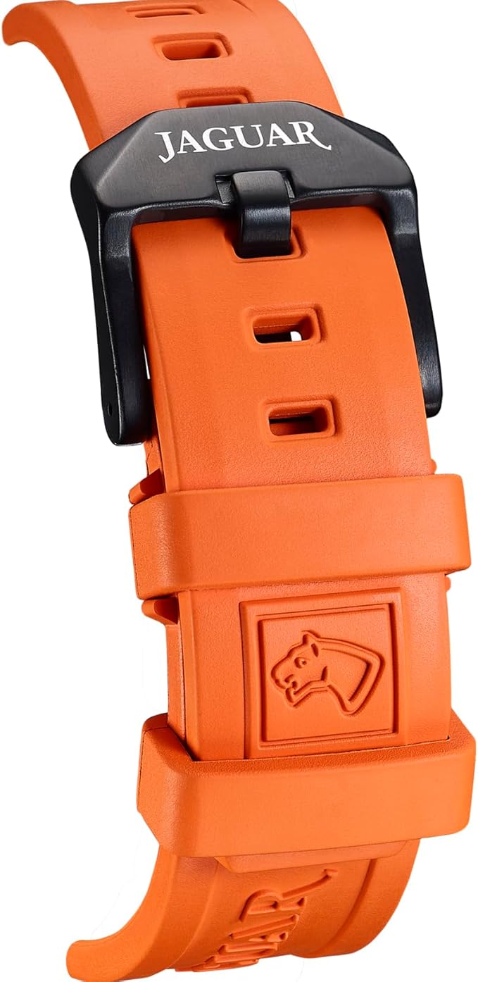 Reloj Automático Hombre de Caucho Naranja Reloj Analógico