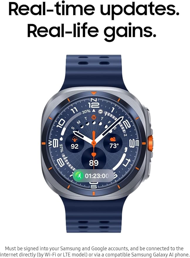 Reloj Ultra (47 mm, LTE, azul titanio) con batería de hasta 100 horas&nbsp;