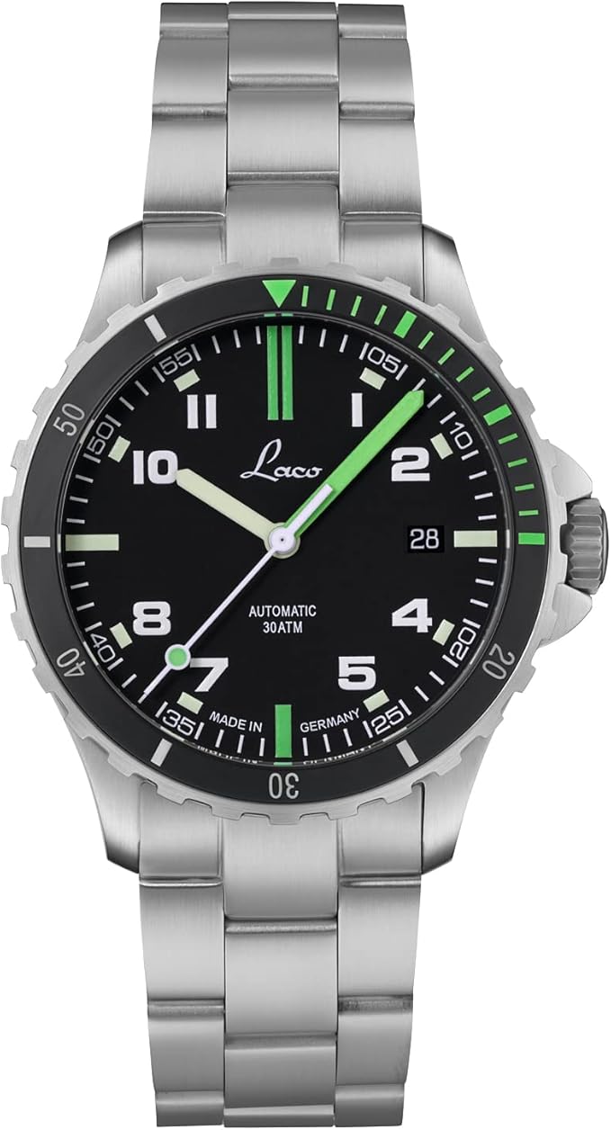 Reloj deportivo automático Escorpión, carcasa de acero inoxidable
