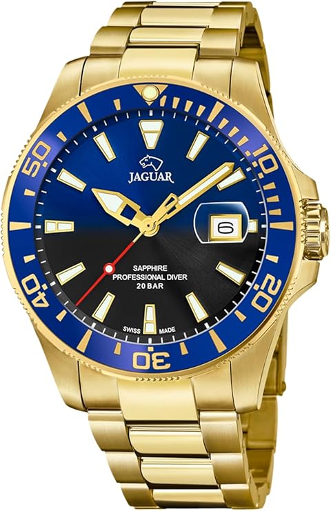 Reloj Hombre Analógico de Acero Inoxidable 316l Dorado&nbsp;