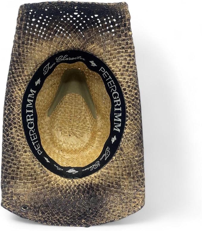Sombrero de vaquero unisex de paja Gotham, talla única