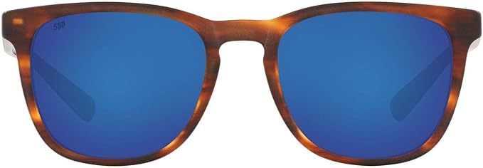 Gafas de sol cuadradas para hombre, color tortuga mate/Azul