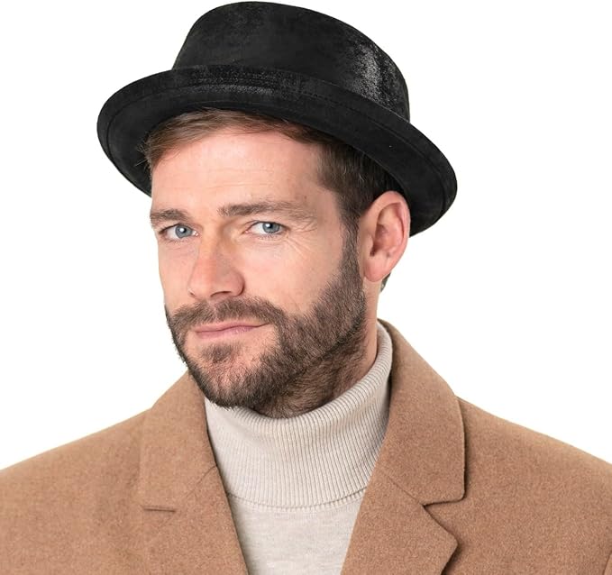 Sombrero de Cuero de Hombre - Sombrero de Cuero de porcino