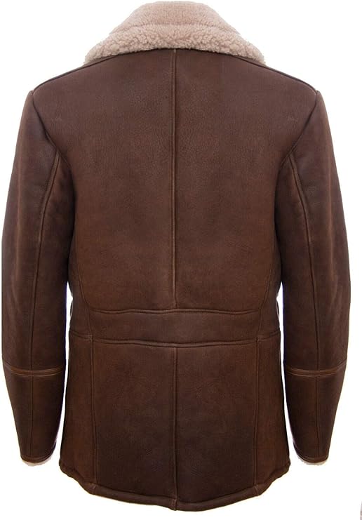Chaqueta Cromby Autentico Cuero Real Forro Clásica Marrónt