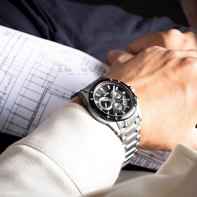 Reloj Hombre Analógico de Acero Inoxidable 316l - Movimiento de Cuarzo