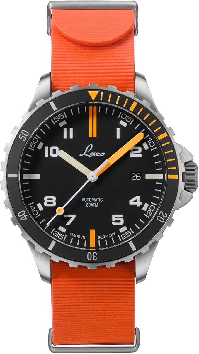 Reloj deportivo automático Escorpión, carcasa de acero inoxidable