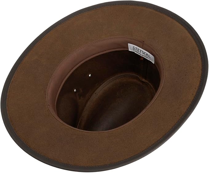 Sombrero de Piel Glencross Buffalo Hombre - con Banda Otoño Verano Primavera
