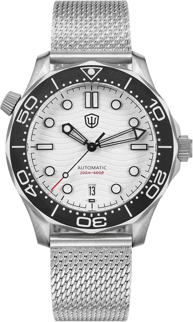 Reloj de Pulsera con Cristal de Zafiro Abovedado Resistente al Agua