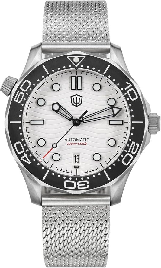 Reloj de Pulsera con Cristal de Zafiro Abovedado Resistente al Agua