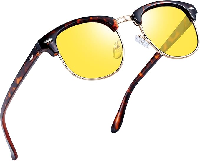 Gafas de Sol Hombre y Mujer Medio Marco Cuadradas Clásicas