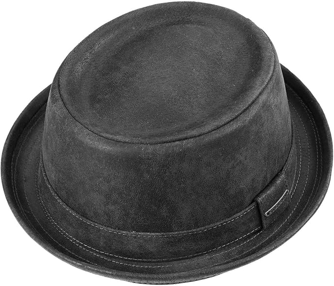Sombrero de Cuero de Hombre - Sombrero de Cuero de porcino