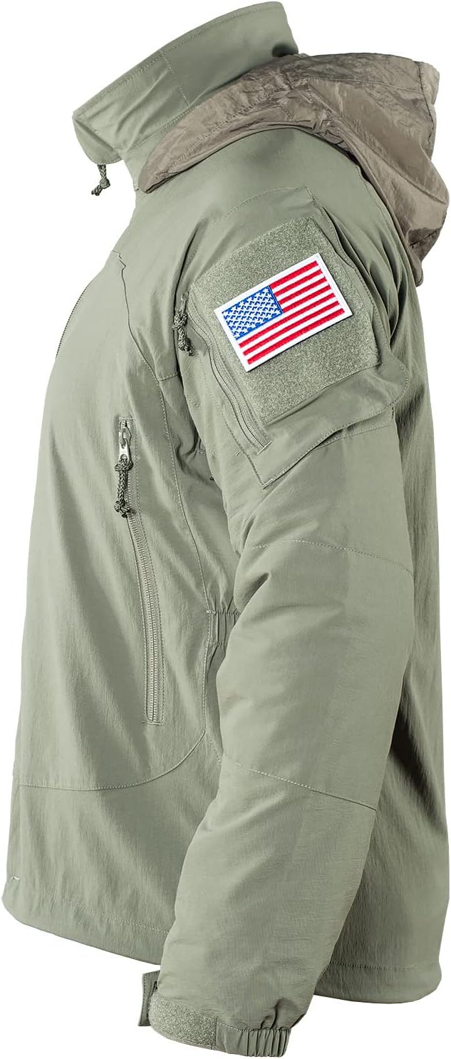 Chaqueta táctica, de tejido softshell, ligeras, de nailon resistente, PCU LVL5