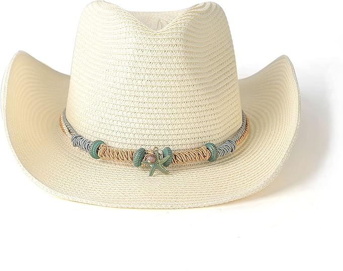 Sombrero de paja de vaquero clásico estilo occidental