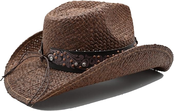Sombrero vaquero de paja para hombre y mujer