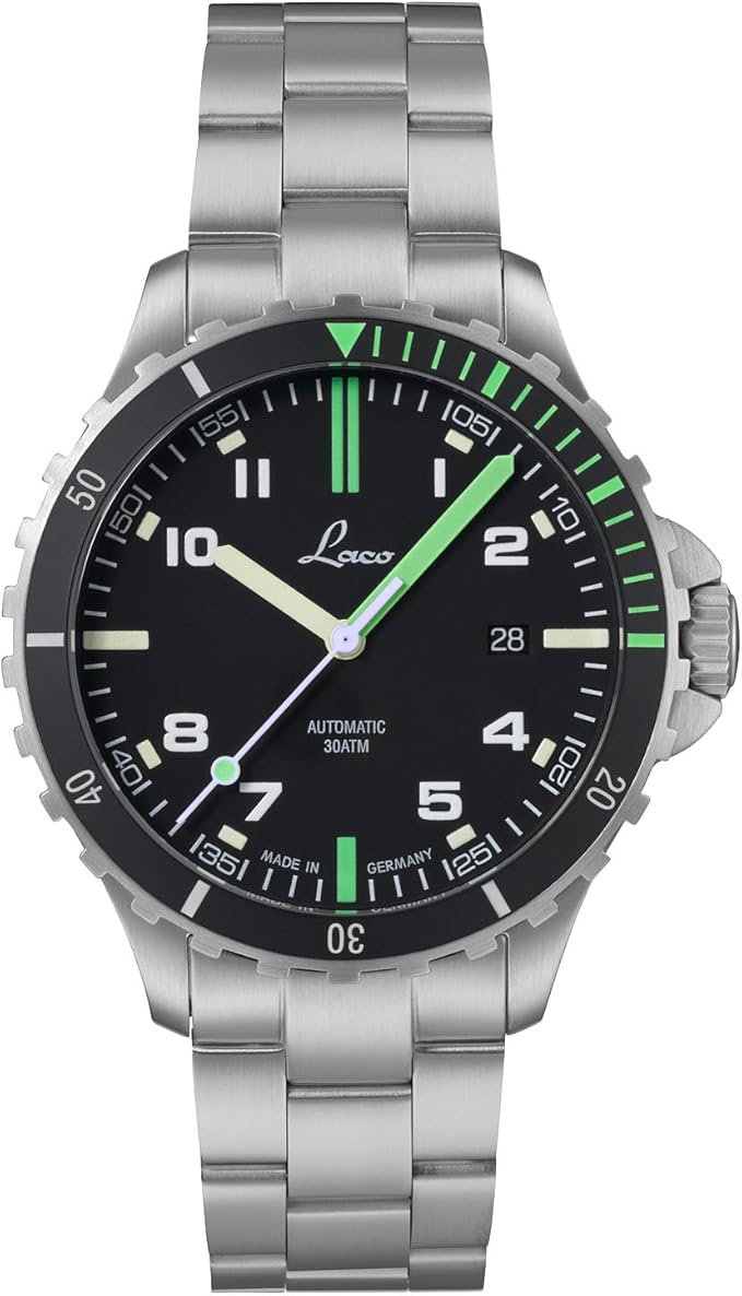 Reloj deportivo automático Escorpión, carcasa de acero inoxidable