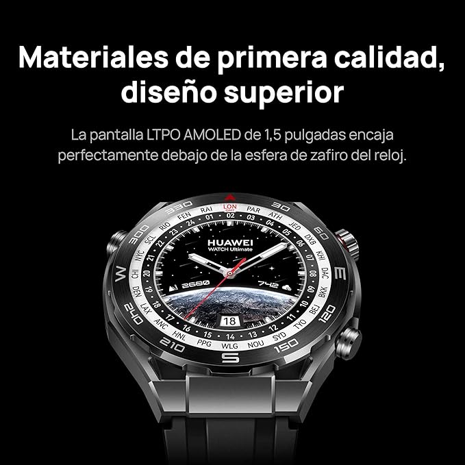 Reloj, Smartwatches de Metal Líquido a Base de Circonio, Modo de Golf