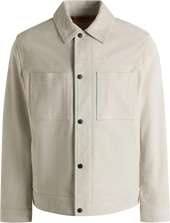 Chaqueta de cuero Hombre color blanco