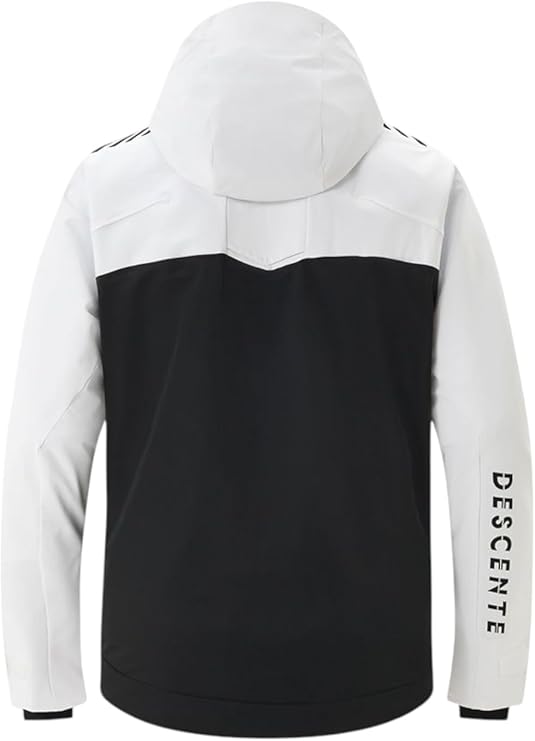 Chaqueta de esquí con capucha blanca máxima comodidad