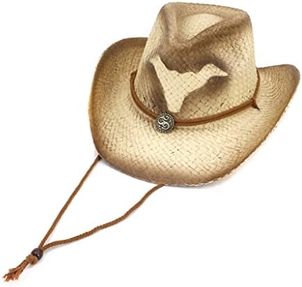 Sombrero de Vaquero Occidental Sombrero de Paja Hombres
