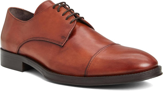 Zapato de piel de lujo para hombre, puntera de almendra